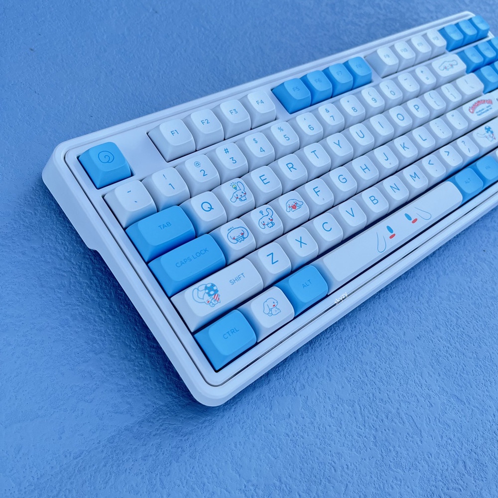 124 Keys Keycaps XDA Profile Cute Anime PBT DYE-SUB Mechanical Keyboard Keycap Set