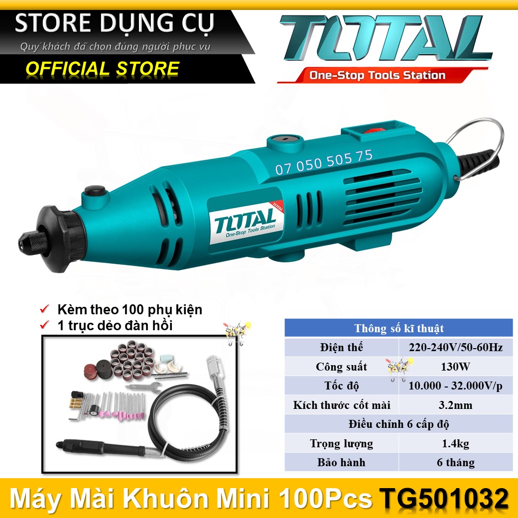 130w máy điêu khắc mini cầm tay total tg501032 | máy mài khuôn khắc mỹ nghệ
