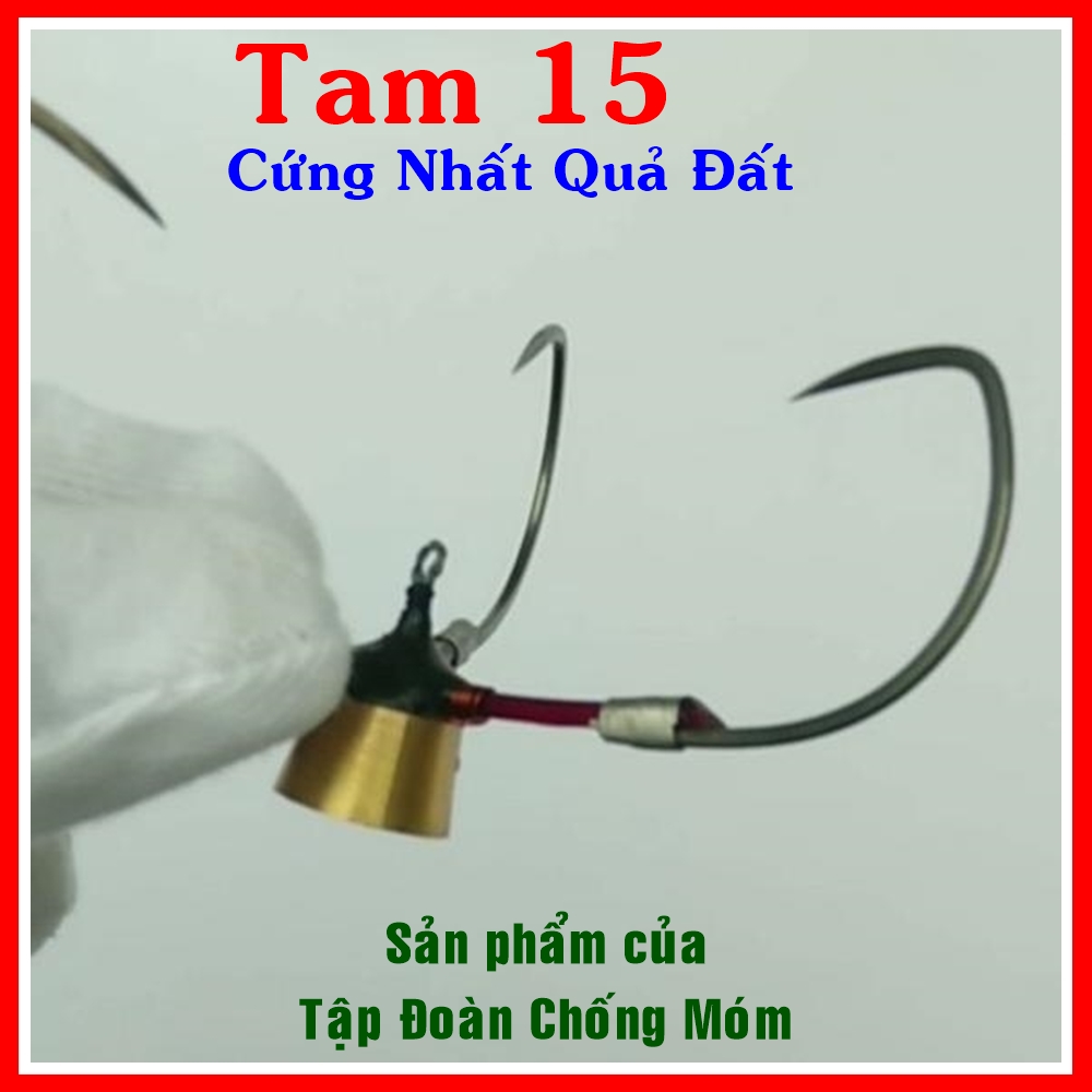 Lưỡi Câu Cá Tam 15, săn hàng khủng, thép siêu cứng, bao ỏe, bao tuột