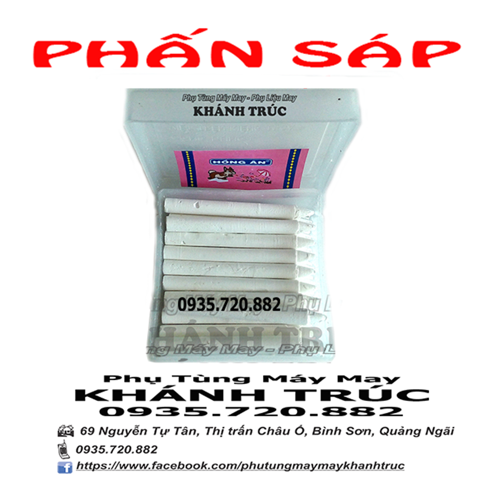 Phấn sáp Tráng + Đỏ máy may công nghiệp