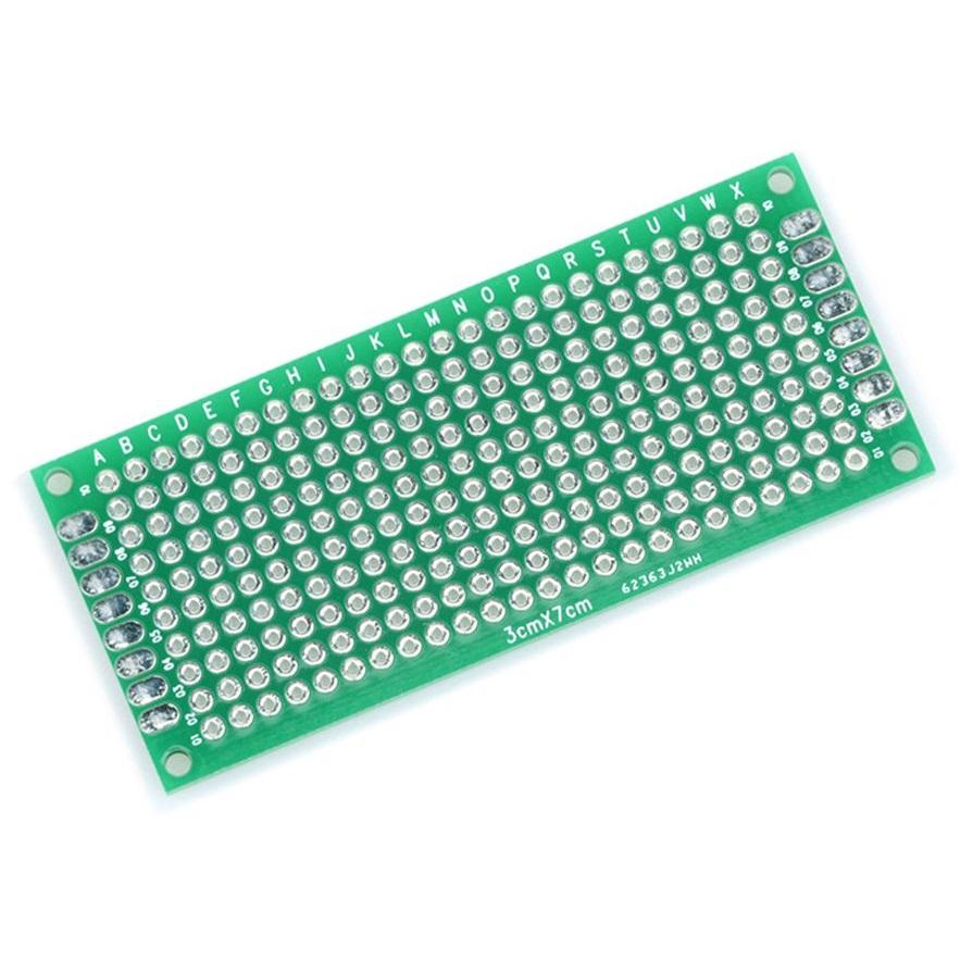 Combo 3 Phíp Đồng Đục Lỗ 2 Mặt PCB Xanh Tốt