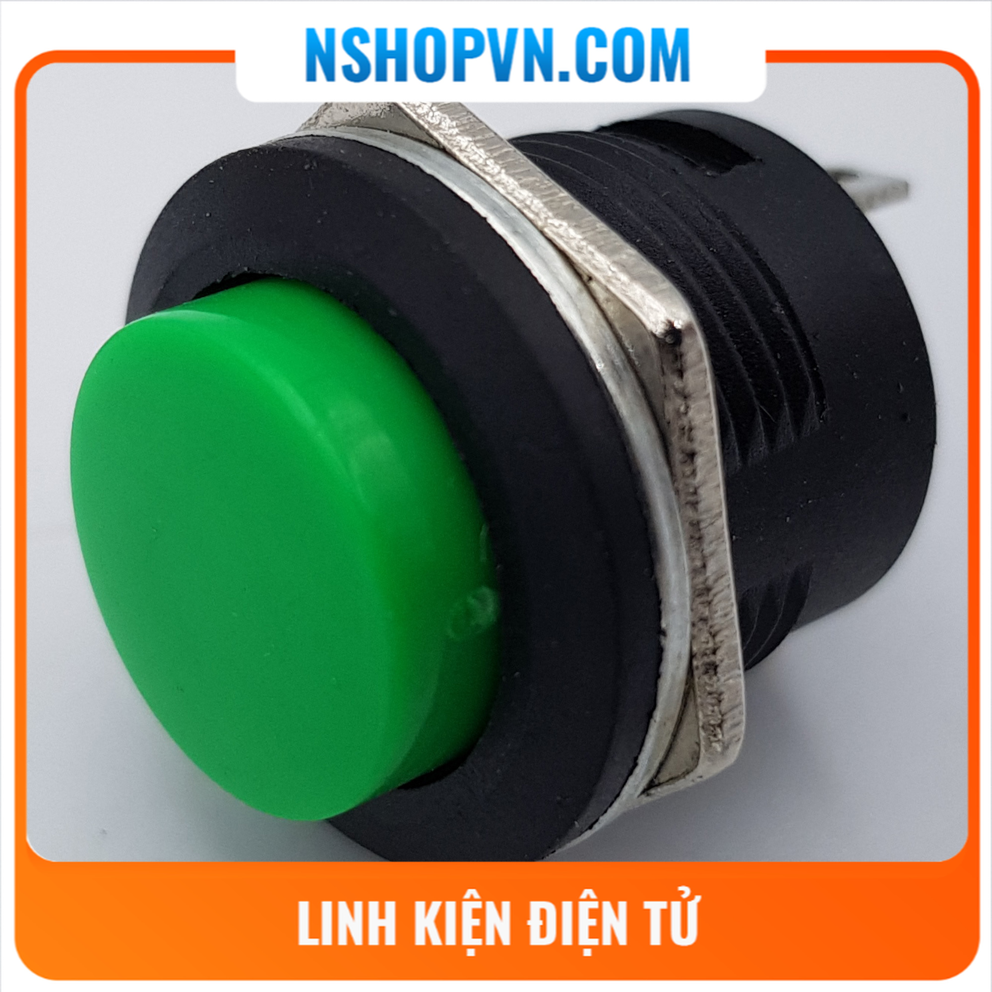 2  Nút nhấn nhả R13-507 16mm (xanh)