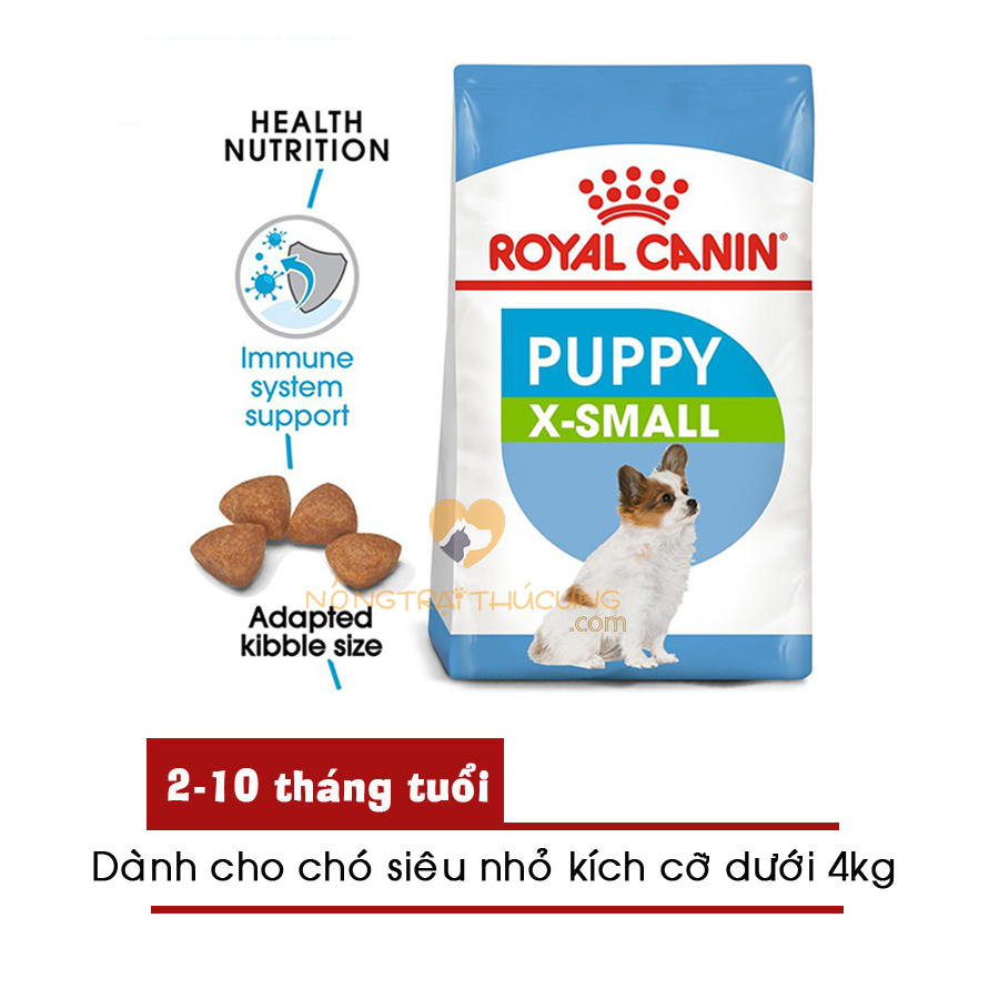 Hạt Cho Chó Con Giống Chó Siêu Nhỏ Royal Canin X-SMALL PUPPY - [Nông Trại Thú Cưng]