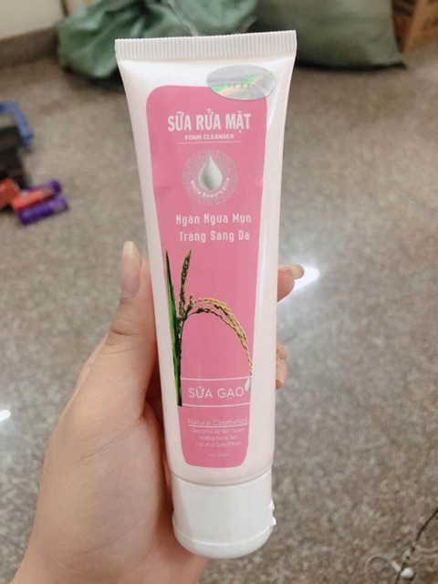 Sữa Rửa Mặt Sữa Gạo