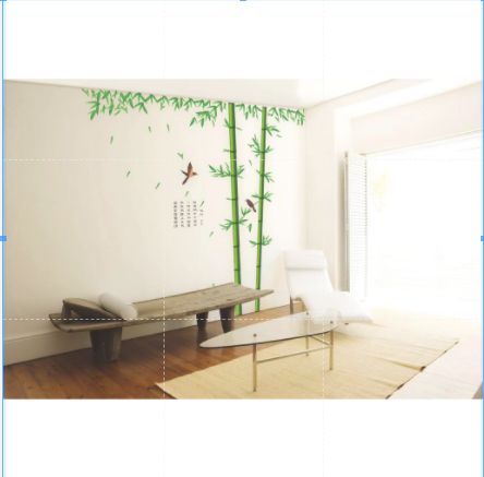 [HCM]Decal dán tường cây tre và 2 chú chim