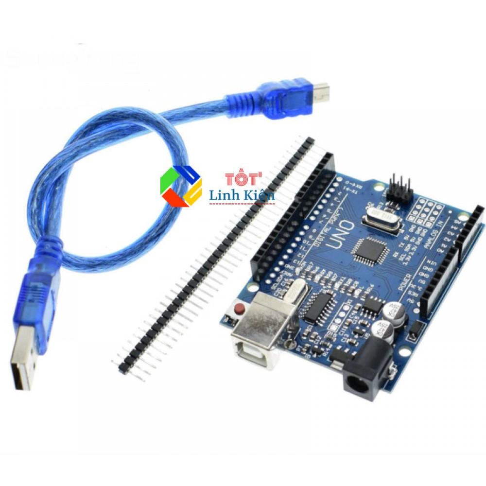 [RẺ NHẤT] Board Arduino Uno R3 SMD Chip Dán + Kèm Cáp USB