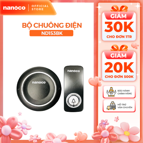 Chuông điện không dây Nanoco model ND153 (không dây không pin)