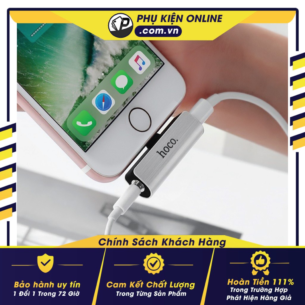 Bộ chuyển đổi âm thanh Hoco LS25 - Lightning sang Jack 3.5