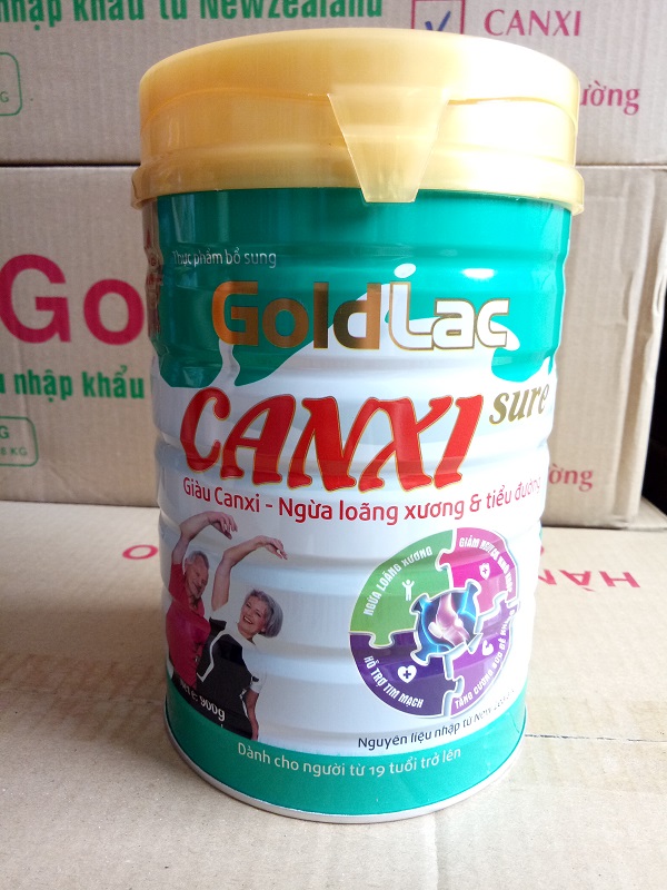 Sữa canxi dành cho người già Goldlac 900g - Ngừa loãng xương và tiểu đường