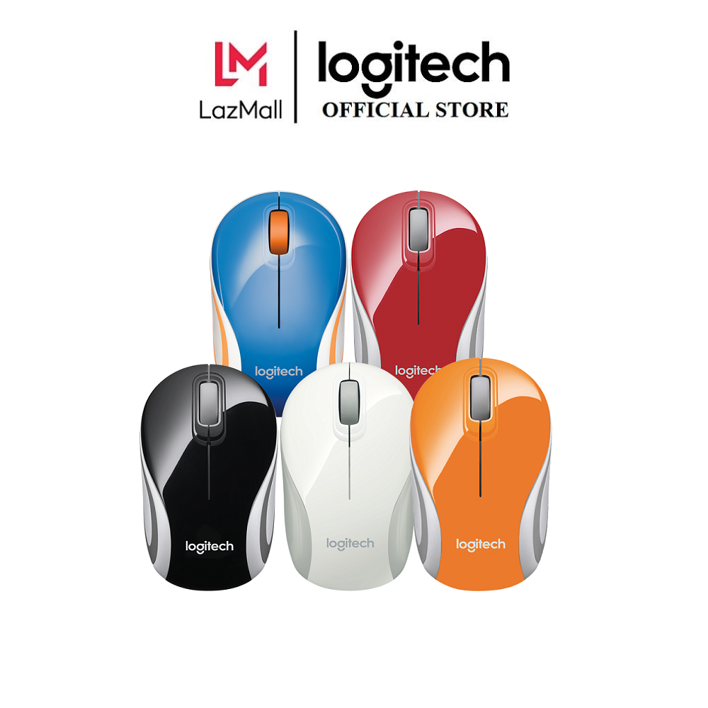 Logitech M187 Wireless Mouse Ultra Portable, 2.4 Ghz With Usb Receiver, 1000 Dpi Optical Tracking, 3-Buttons, Pc / Mac / Laptop