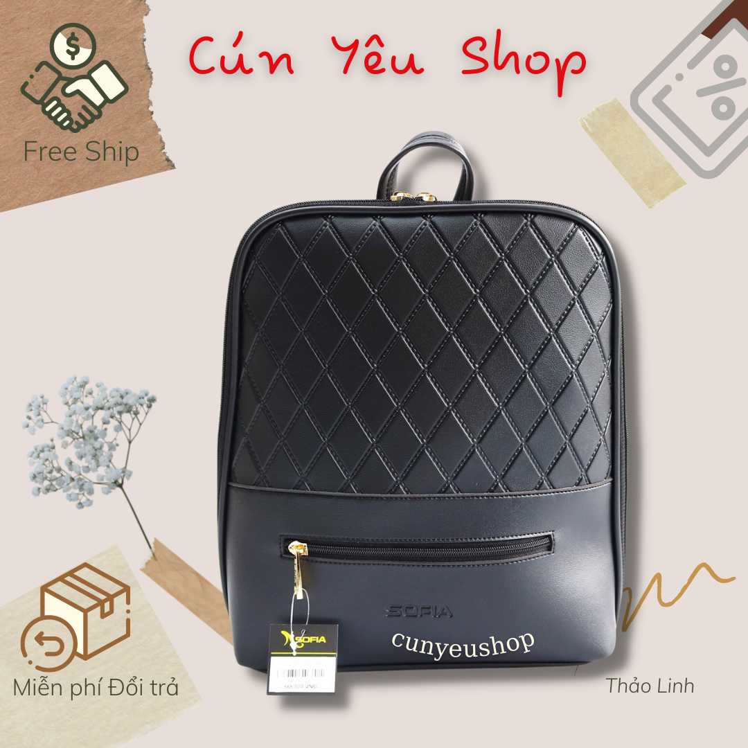 Balo SOFIA Cunyeushop đựng vừa A4 BA90