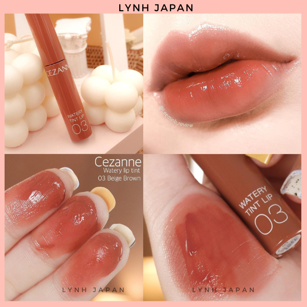 [ XẢ SỐC ] Son Tint Lì Cezanne Watery Lip Tint Nhật Bản