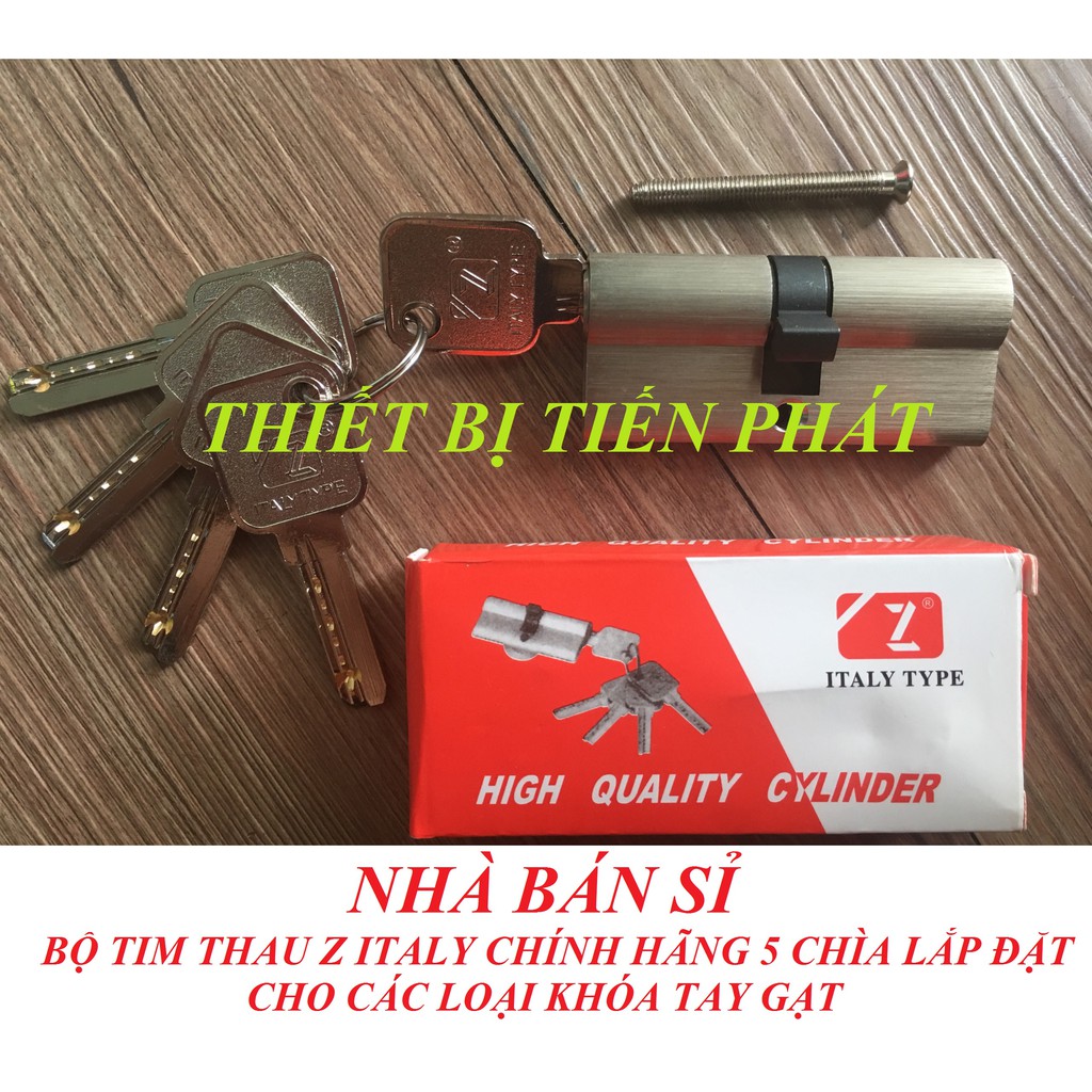 Tim khóa đồng thau zani cao cấp italia 2 đầu văn chìa chính hãng