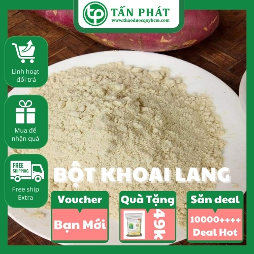 Bột khoai lang vàng 100g - tấn phát - Hàng công ty chất lượng cao