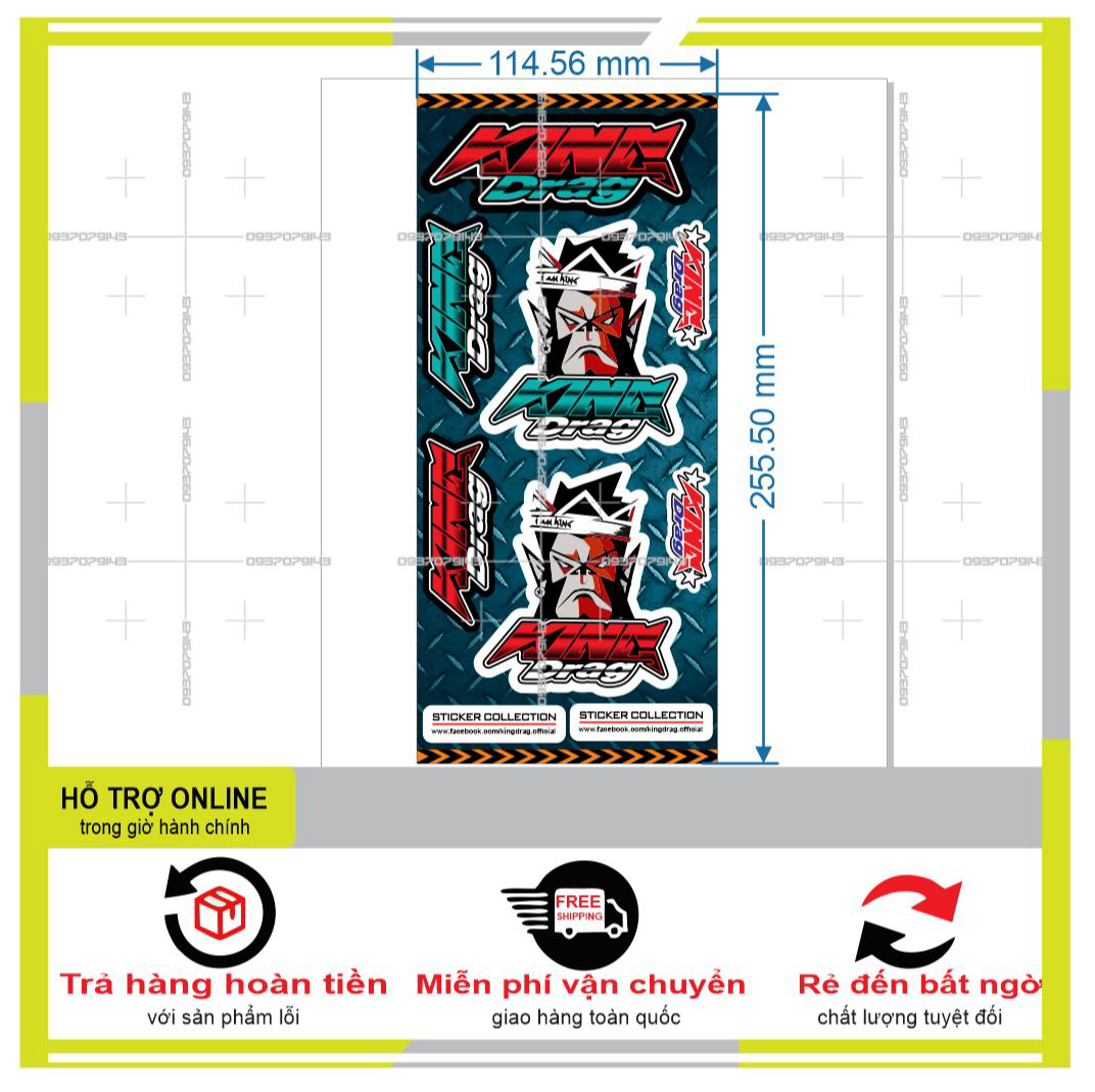 LOGO STICKER DÁN XE MÁY MINI M 76  { PHỤNG DECAL }