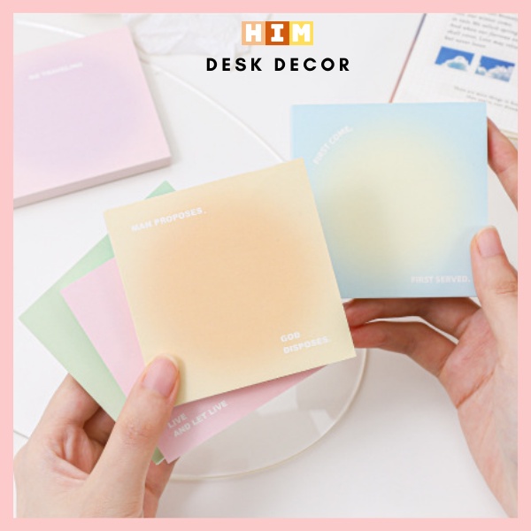 Giấy note ghi chú màu sắc Pastel Gradient