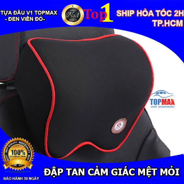 Gối tựa đầu xe hơi chất liệu cao su non hoạt tính cao cấp giảm cảm giác đau mỏi cổ gáy