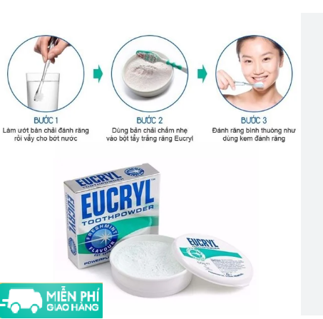 [HCM] Combo Kem Đánh Răng Eucryl 62g Và Bột Tẩy Trắng Răng Eucryl 50g