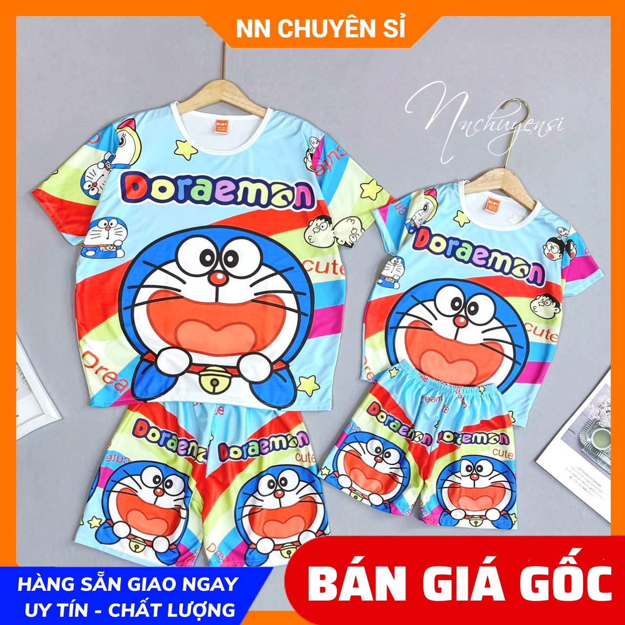 Đồ bộ hoạt hình nam nữ phom to 58kg thoải mái vải thun mềm mịn mát ⚡ Đồ bộ mặc nhà ⚡ Đồ bộ big size ⚡ Đồ bộ nữ ⚡ Đồ bộ bò sữa pokemon pikachu siêu nhân công chúa doremon chuột mèo ⚡ DBRBD TỔNG