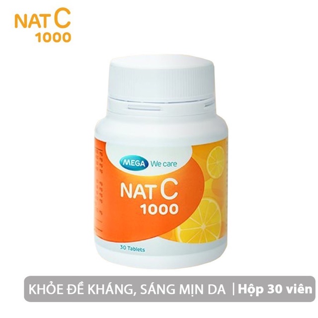 [HCM]Mega We Care Nat C 1000 - Khoẻ đề kháng sáng mịn da