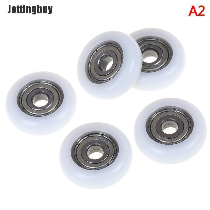 Jettingbuy 2 Chiếc Bánh Lăn Trượt Vòi Hoa Sen Bánh Xe Con Lăn Thay Thế Cửa Bằng Nhựa