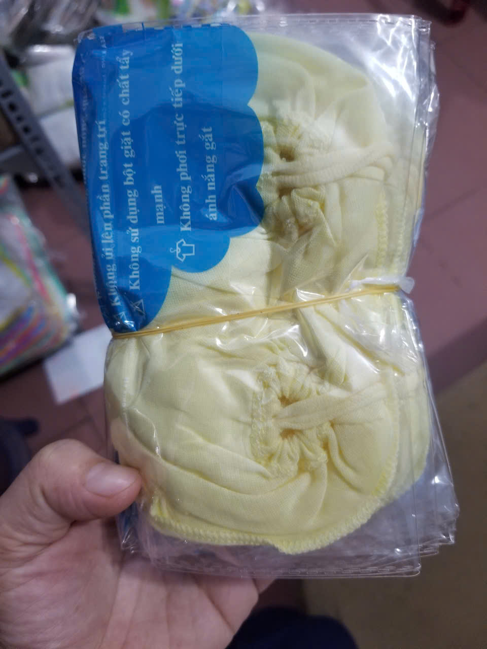 Bao tay chân cột dây chất cotton (1 đôi tay +1 đôi chân)