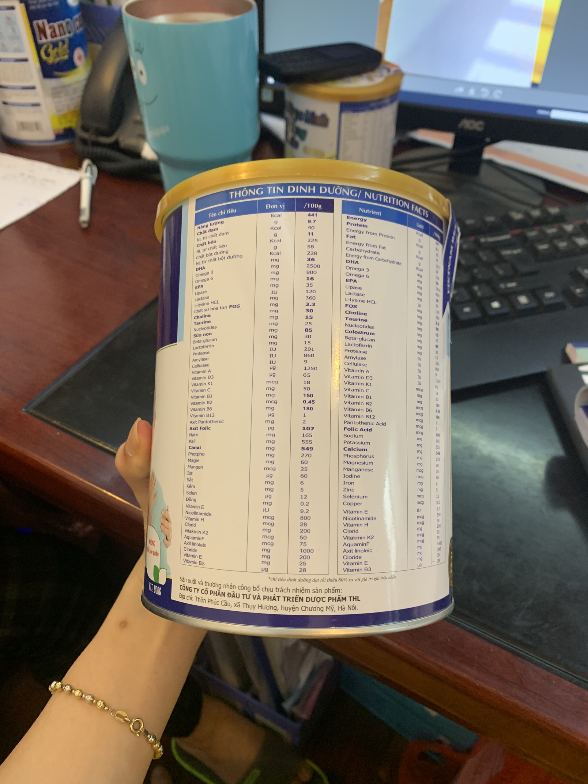 [hàng chính hãng ] sữa bột Physomer DHA 900g