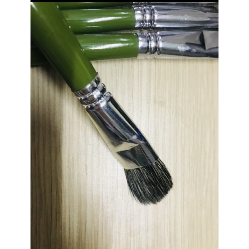 Bộ Cọ Vẽ Lông Chồn Xanh Loại 1 (12/6 Cây)