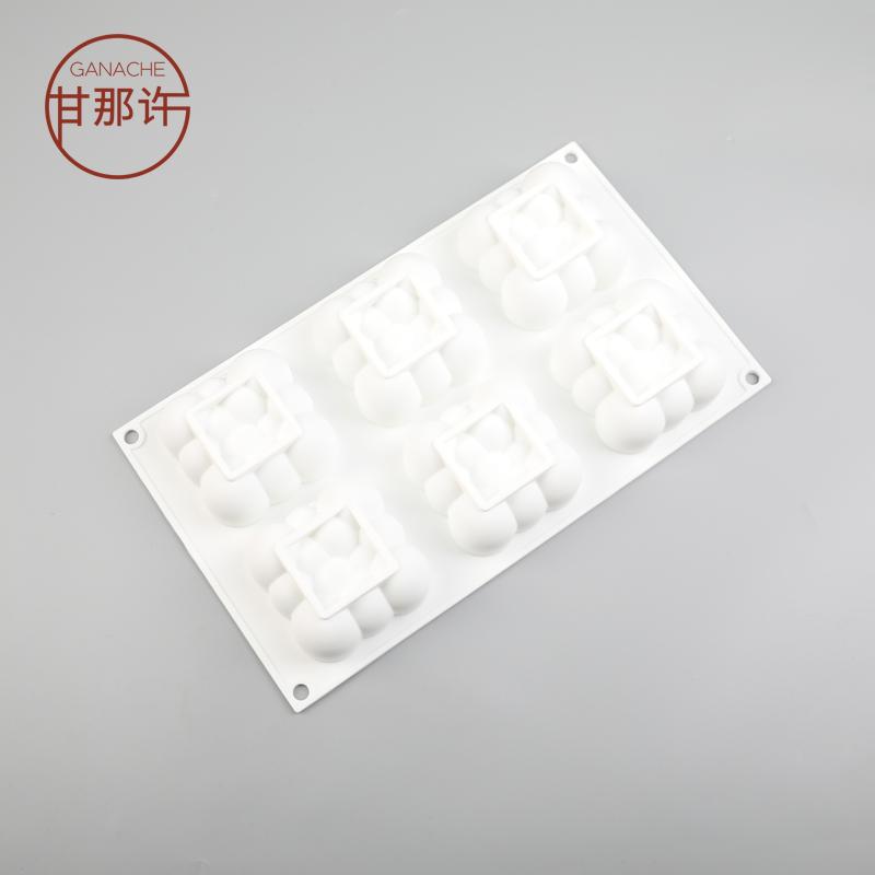 Gan Đó Xu 6 THẬM CHÍ Mini GOLOUD Hoa Bọt Kiểu Pháp West Point Silicone Bánh Bánh Mousse Nướng Bộ Tạo Khuôn Hình