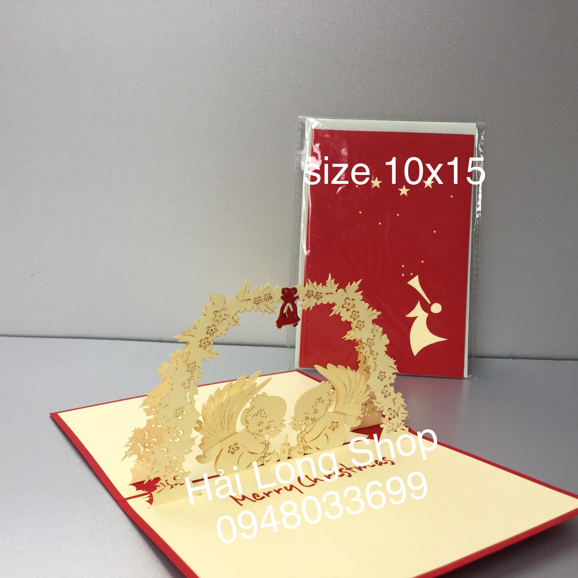 Thiên thần 3 - noel - thiệp 3d
