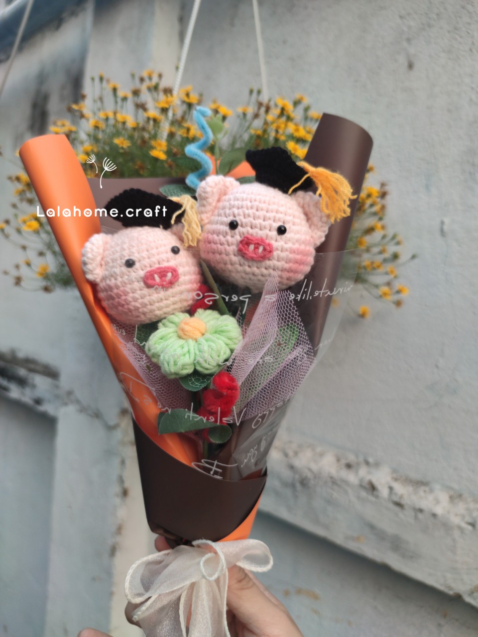 Hoa len bé heo tốt nghiệp (Ảnh Thật)
