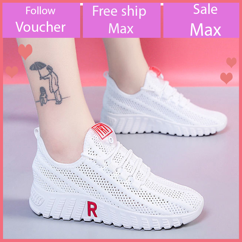 Giày sneaker thể thao nữ buộc dây siêu nhẹ V254