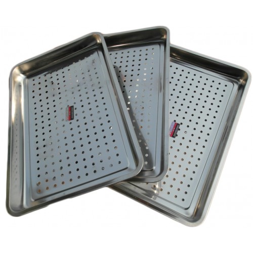 Khay inox có lỗ hấp đa năng hấp bánh bao 40*60