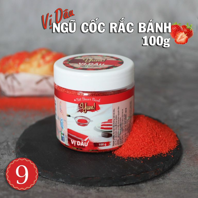 Bột decor bánh vị dâu 100gr