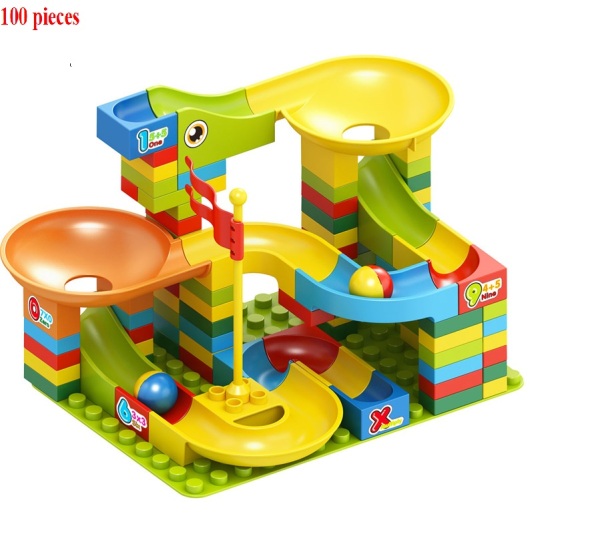 Đồ chơi lắp ráp tháp trượt lăn bi, Lego trò chơi thách thức trí tuệ và vui nhộn cho bé từ 3 tuổi.