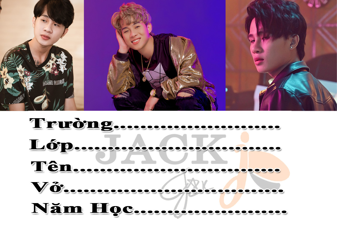 set 32 nhãn vở JACK PHƯƠNG TUẤN J97