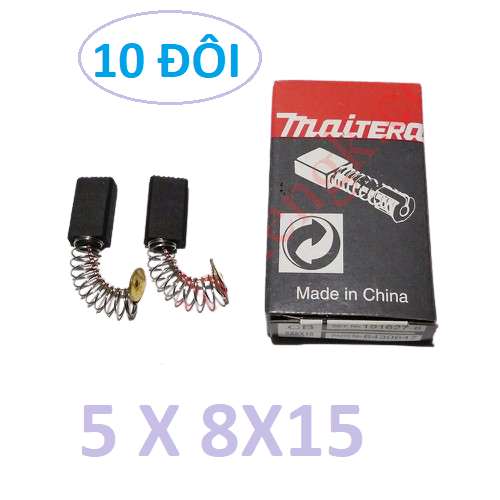 10 đôi chổi than 5x8 dùng cho máy khoan bê tông