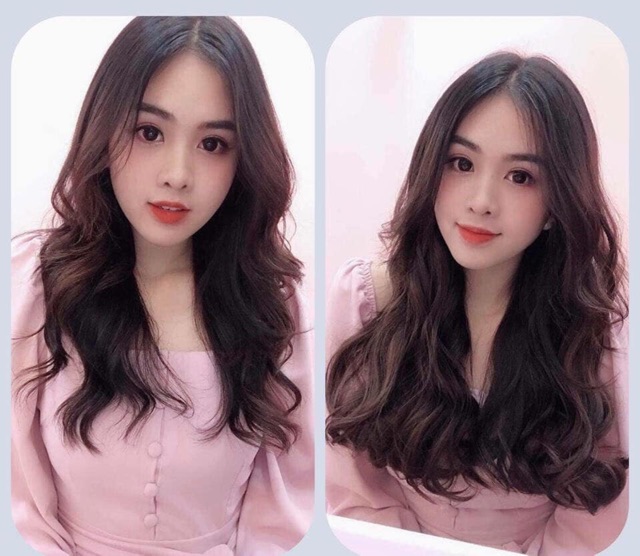 Tóc Giả Nữa Đầu Tóc Kẹp Xoăn V40