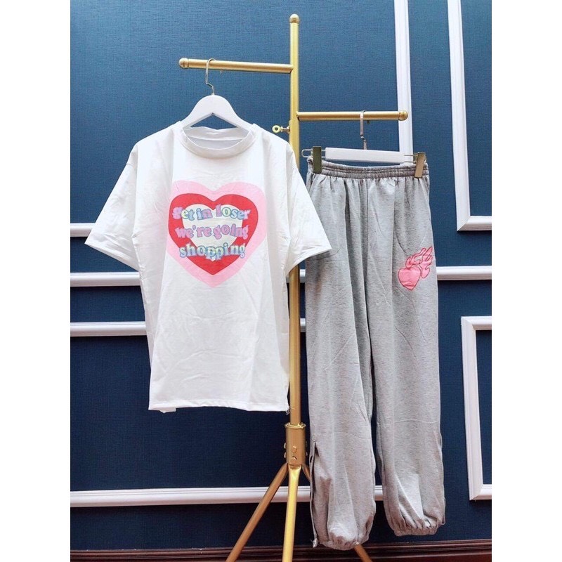 SÉT ÁO TIM +QUẦN CÚC TÀN HSU1(JULIDO FASION SHOP)