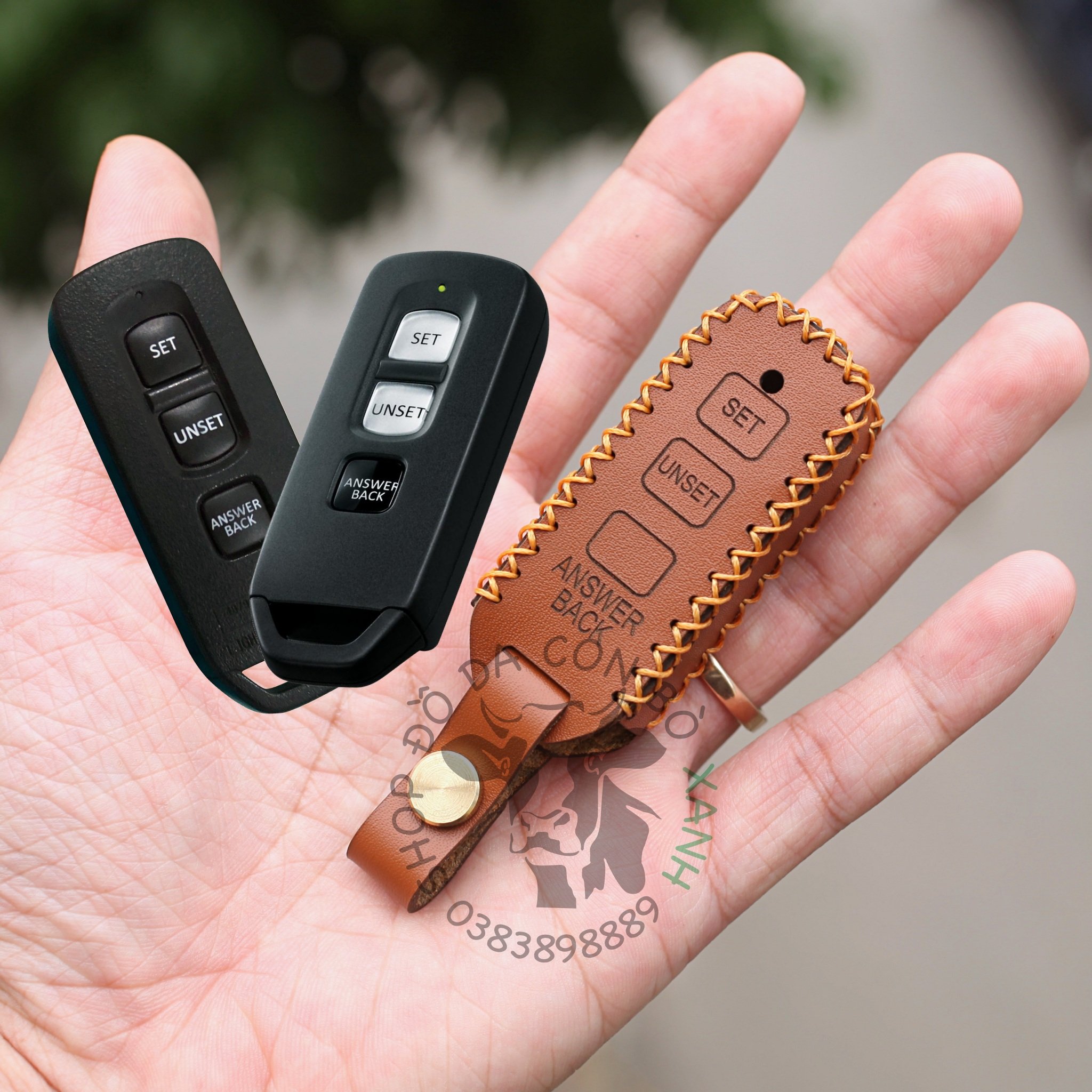 Bao Da Remote Honda Vario 125, Scoopy handmade da thật