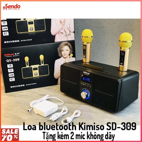 [HCM]Loa Sd309 Loa Bluetooth SD 309 Kèm 2 Micro Không Dây Mẫu Mới