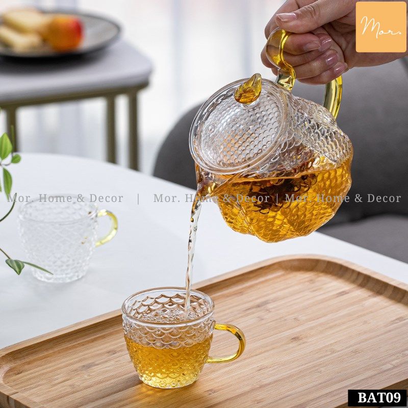 Bộ ấm trà thủy tinh chịu nhiệt  -