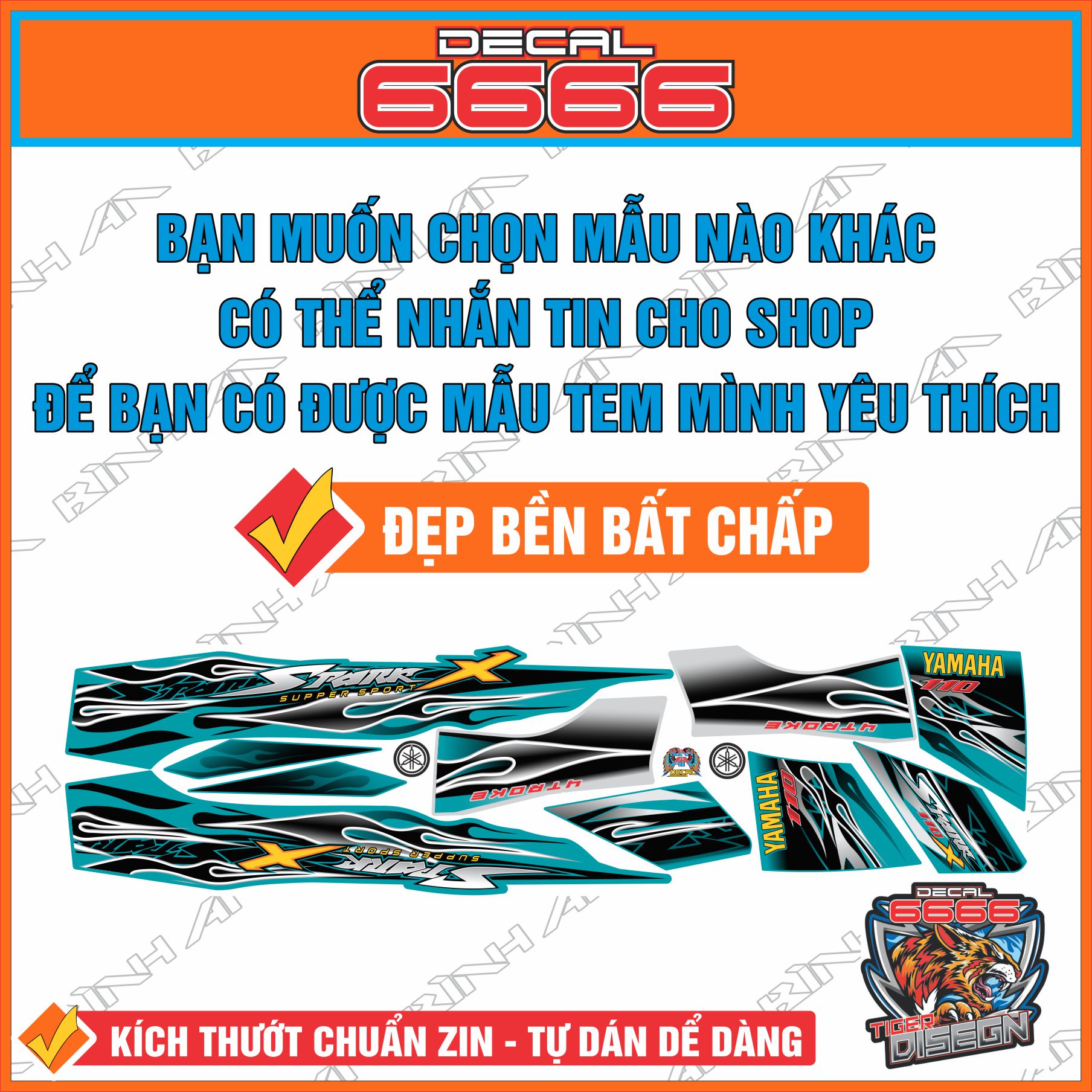 Tem Rời SIRIUS - Xanh Đen