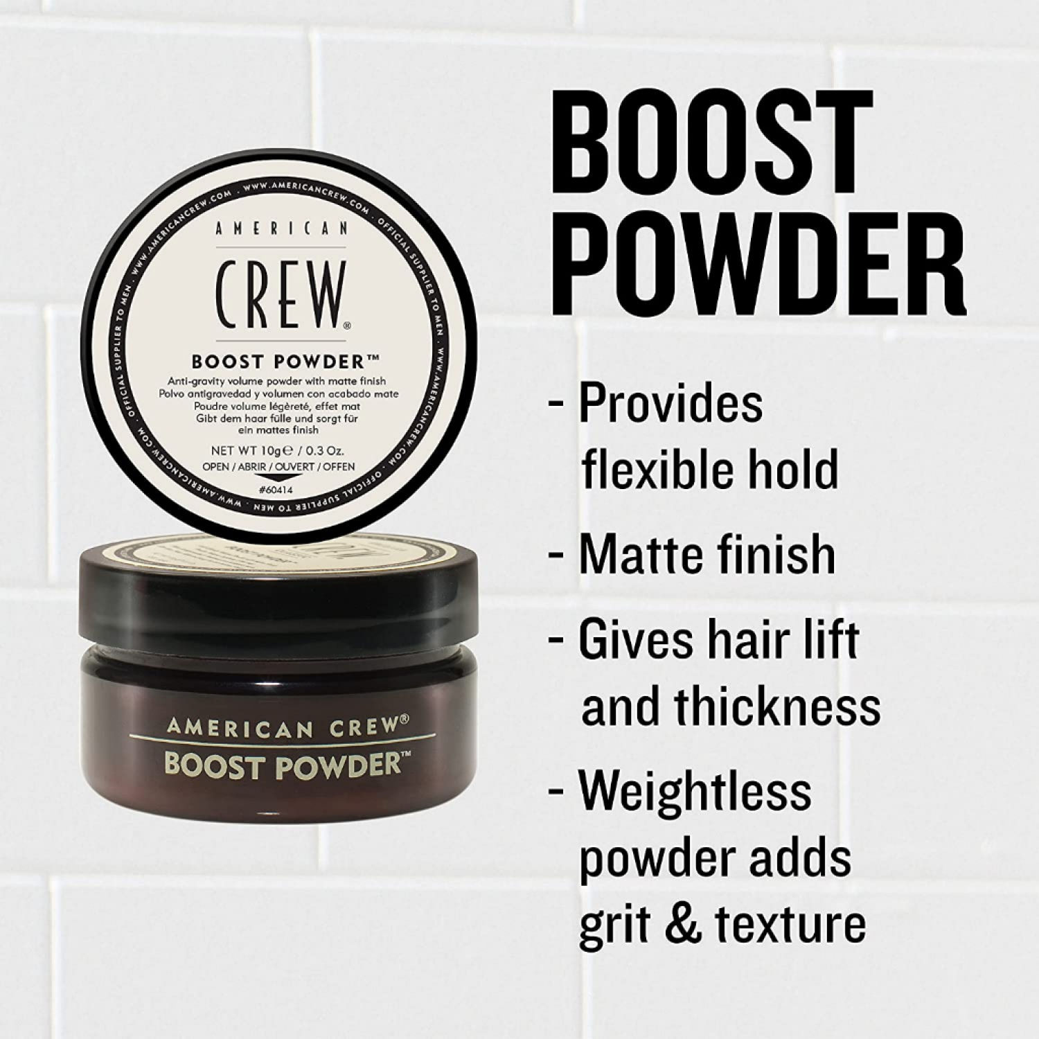 Bột tạo phồng tóc American Crew Boost Powder lọ 10g