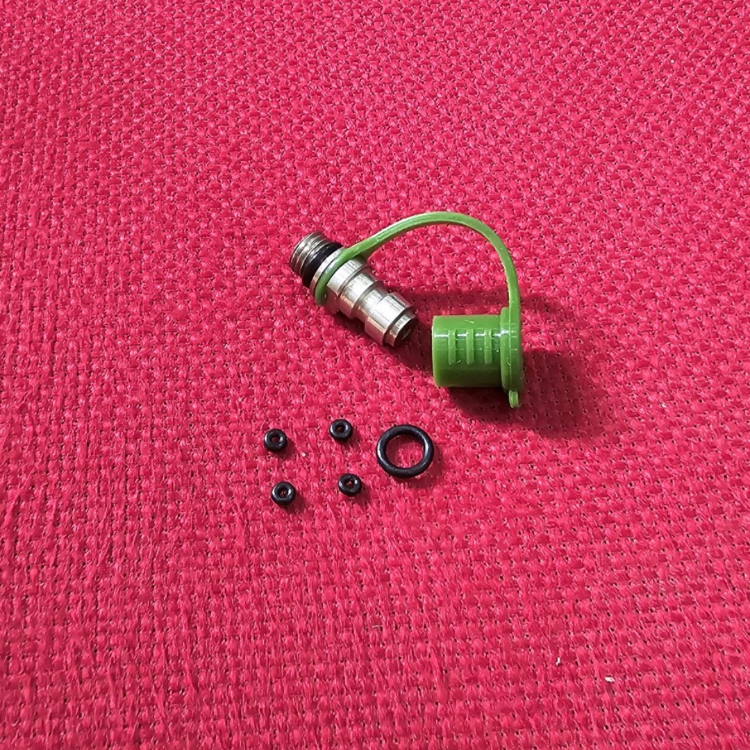 Van nạp một chiều chân 8mm nắp xanh