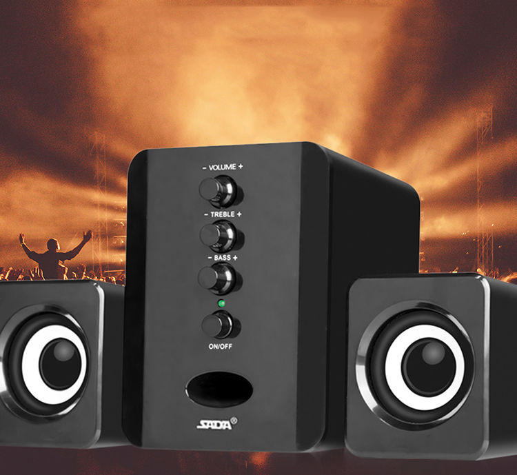 [Miễn phí ship] Bộ Loa Máy Tính USB SADA D-202 + Tặng Quà Guang