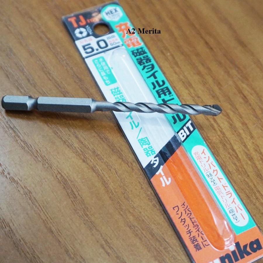 Mũi khoan gạch men đuôi lục giác Unika TJ5.0x95mm