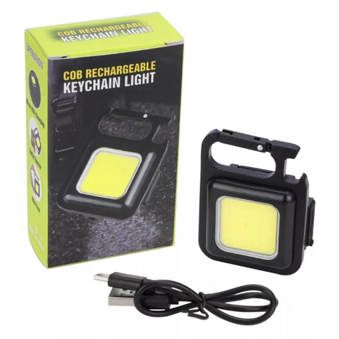 Đèn Pin Kiêm Móc Khóa Mini Siêu Sáng Đèn LED COD Bỏ Túi Sạc Type C