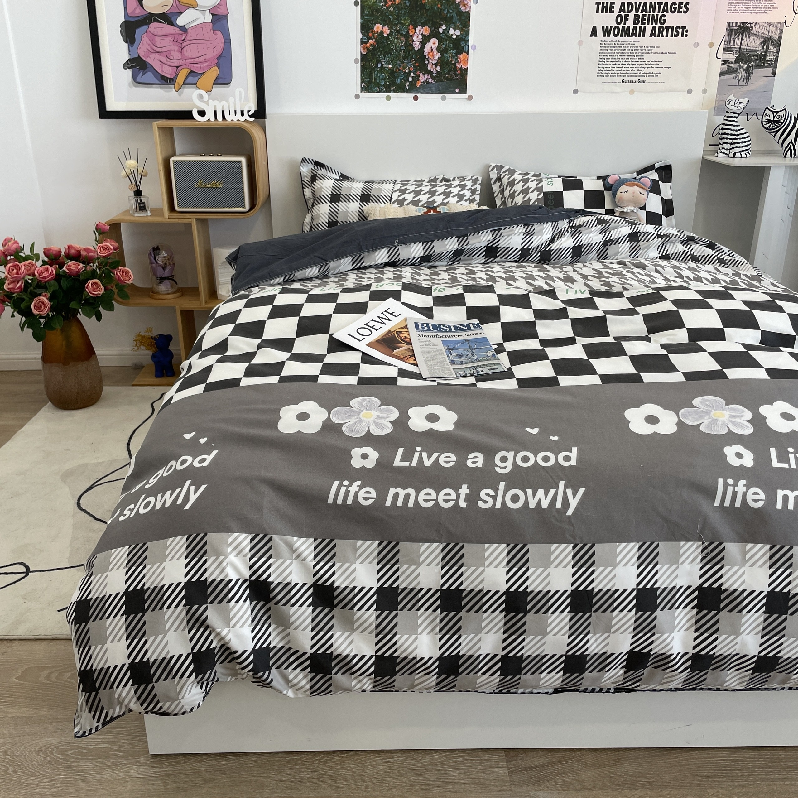 SET 4 món Cotton Poly nhập khẩu --- miễn phí bo chun drap ga giường