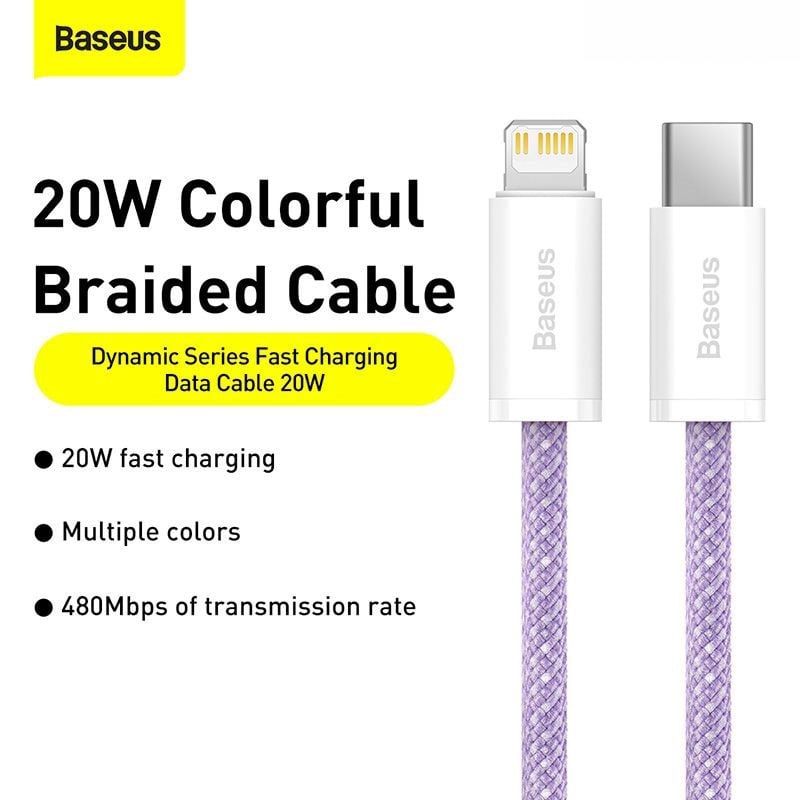 Cáp sạc nhanh siêu bền Baseus Dynamic Series Type C to Lightning PD 20W cho iPhone CALD